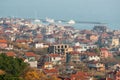 Yacht in Saint Vlas in Bulgaria, winter Royalty Free Stock Photo