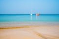 Yacht and seiner on Andaman Sea, Phuket