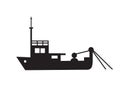 Yacht ship object pleasure vessel silhouette