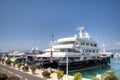 Yacht ships in the harbor of Cannes, France