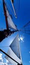 Yacht siling sea sail blu Royalty Free Stock Photo