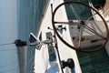 Yacht steering Royalty Free Stock Photo