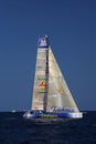 The yacht the Telefonica blue in VOR Royalty Free Stock Photo