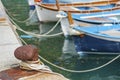 Yacht Tied To Pier Royalty Free Stock Photo