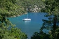 Yacht in Turkey bay near Fethiye