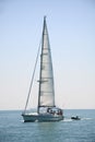 Yacht under sail Royalty Free Stock Photo