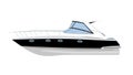 Yacht vector illustration Royalty Free Stock Photo