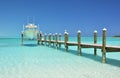 Yacht at the wooden jetty Royalty Free Stock Photo