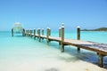 Yacht at the wooden jetty Royalty Free Stock Photo