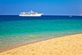 Yacht on Zlatni Rat paradise beach