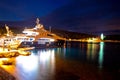 Yachting destination of Vis island evening view Royalty Free Stock Photo