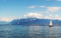 Yachting at Geneva Lake Royalty Free Stock Photo