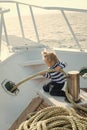 Yachting and sailing concept. Royalty Free Stock Photo
