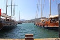 Yachts on Aegean Sea Turkey Royalty Free Stock Photo