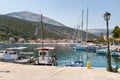 Yachts in Agia Effimia port on Kefalonia Royalty Free Stock Photo