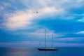 Yachts and boats in the Adriatic Sea Royalty Free Stock Photo