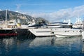Yachts and boats in Marina Monte Carlo, Monaco Royalty Free Stock Photo