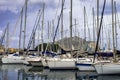 Yachts and boats in old port in Palermo, Sicily Royalty Free Stock Photo