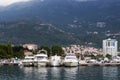 Yachts in Budva harbor, Montenegro