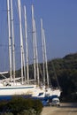 Yachts in dry dock