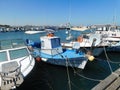 Yachts and fishing boats in Larnaca port, Cyprus.