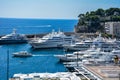 Yachts on the harbor of Monaco