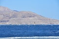 Yachts in harbor Tyran island in Egypt