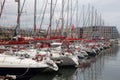 Yachts in harbour Royalty Free Stock Photo