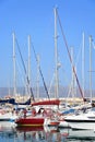 Yachts in Heraklion harbour, Crete.