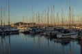 Sunset in Howth Harbour in Winter Royalty Free Stock Photo