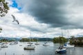 Yachts on the lake Windermere.