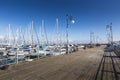 Yachts in Larnaca port, Cyprus. Royalty Free Stock Photo