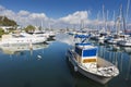 Yachts in Larnaca port, Cyprus. Royalty Free Stock Photo