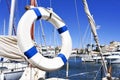 Yachts in the marina of Empuriabrava, Spain