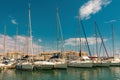 Yachts on marina in Frejus, France Royalty Free Stock Photo