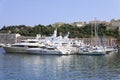 Yachts in the marina in Monaco