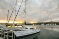 Yachts in marina of Puerto Los Cabos Royalty Free Stock Photo