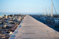 Yachts marina in the summer morning in Benalmadena, Malaga, Spain