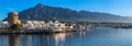 Yachts marina on sunrise in Banus, Marbella, Spain