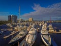 Yachts at marina West Palm Beach, FL