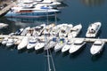 Yachts in Monaco harbor Royalty Free Stock Photo