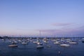 Yachts on monterey bay Royalty Free Stock Photo