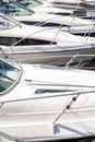 Yachts moored at Boweness on Windermere, Lake Windermere. Royalty Free Stock Photo