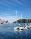 Yachts Moored at Dartmouth, England Royalty Free Stock Photo