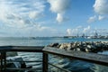 Yachts moored at key West marina. Miami, Florida Royalty Free Stock Photo