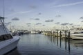 Yachts moored at keywest marina. Miami, Florida