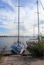 Yachts moored in Lahta