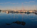 Yachts moored at marina in Sidney BC Royalty Free Stock Photo