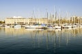 Yachts moored in Port Vell, Barcelona