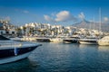 Yachts mooring in Puerto Banus, Marbella Royalty Free Stock Photo